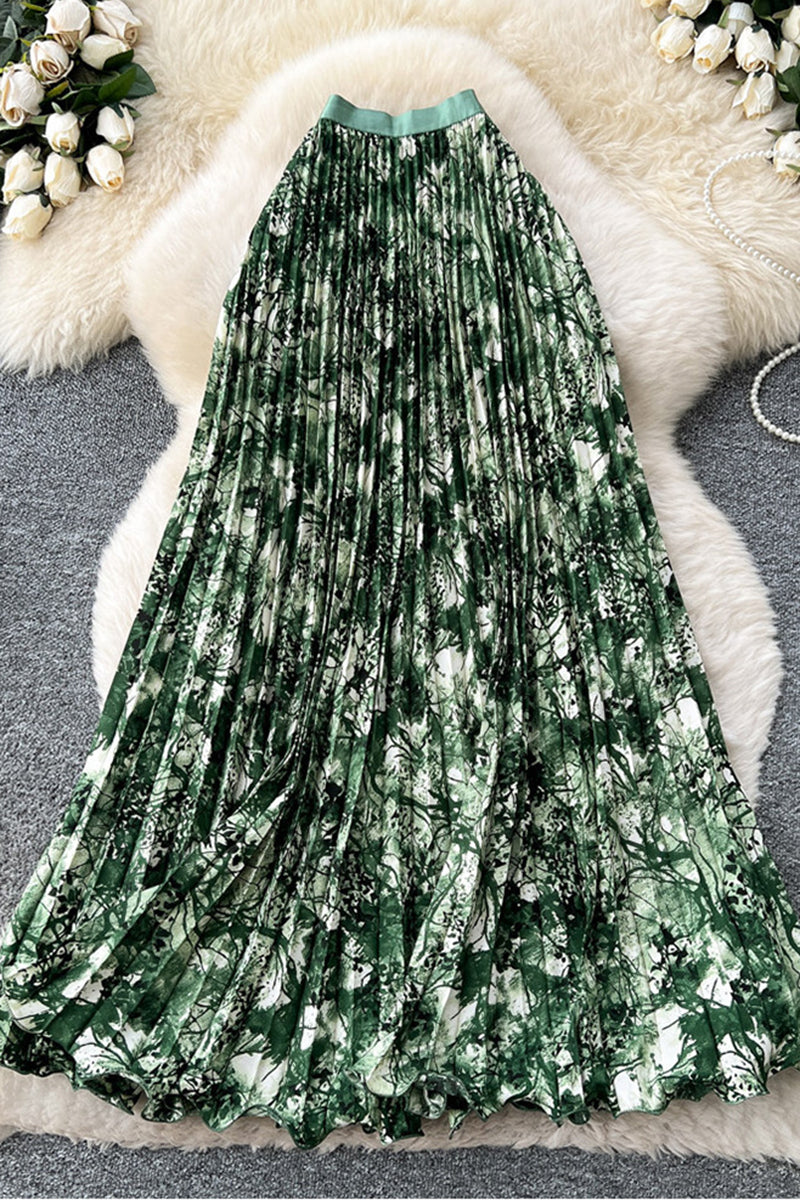 Floral Print Midi Skirt