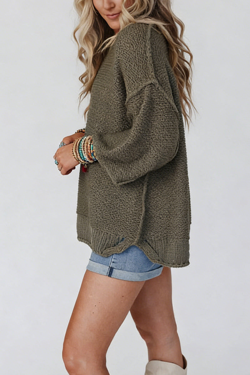 Casual Loose Knit Sweater