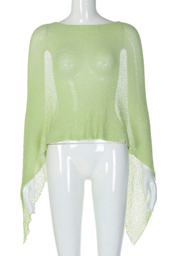 Flowing Sheer Knit Cover-Up