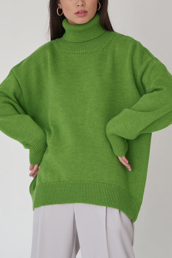 Cozy Turtleneck Relaxed Sweater