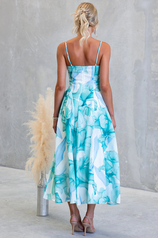 Floral Sleeveless Midi Dress