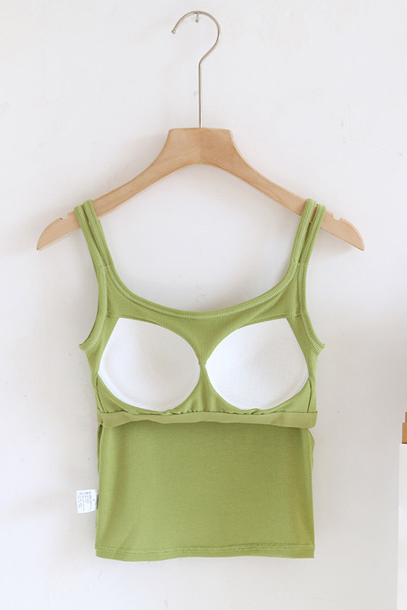 Double Strap Sleeveless Cami Top