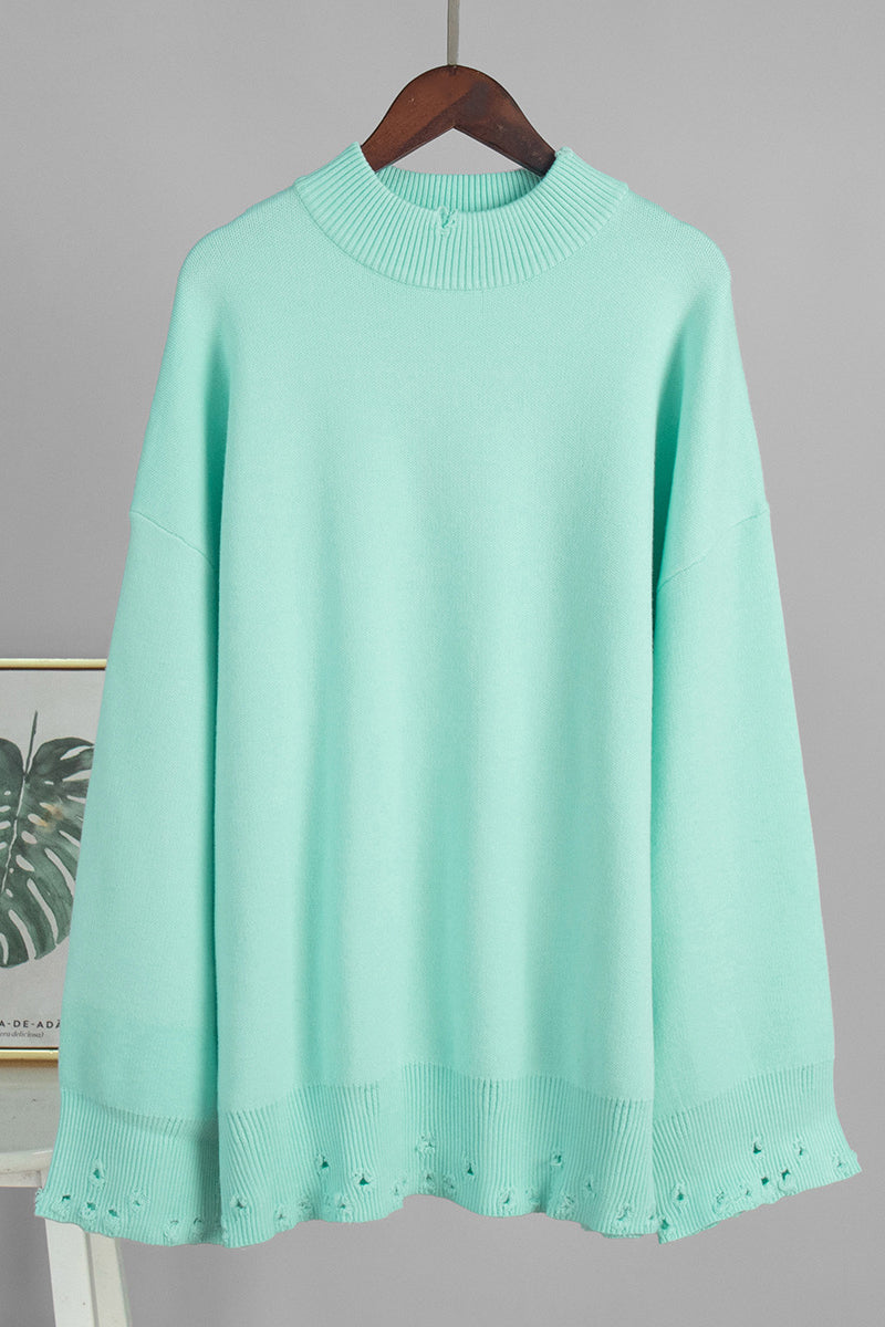 Elegant Pants Set with Knit Details