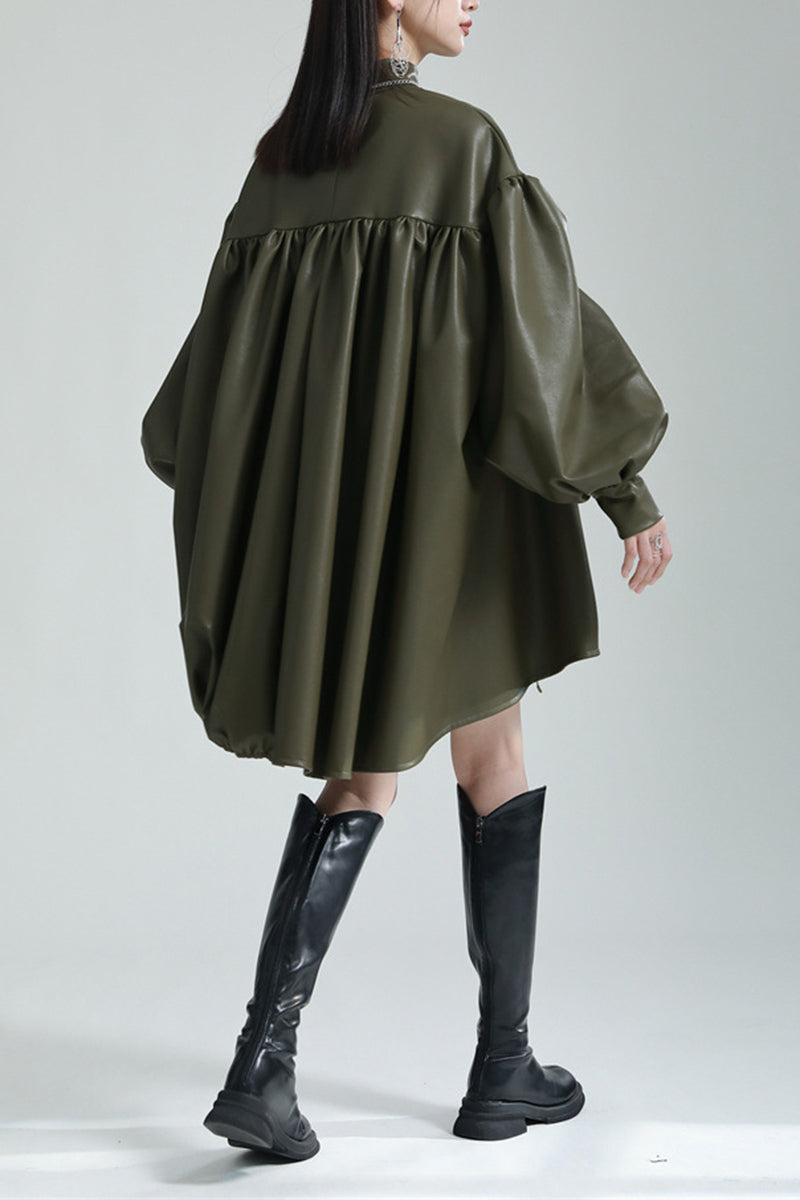 Modern Oversized Long Sleeve Dress