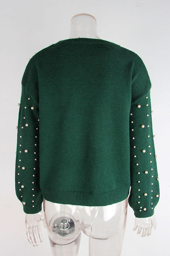Elegant Pearl Embellished Sweater