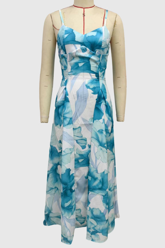 Floral Sleeveless Midi Dress