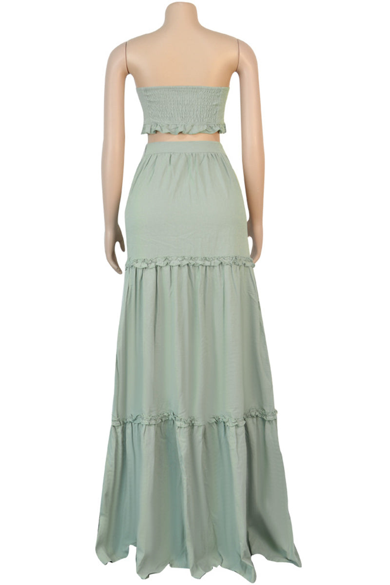 Elegant Bow Tie Skirt Set