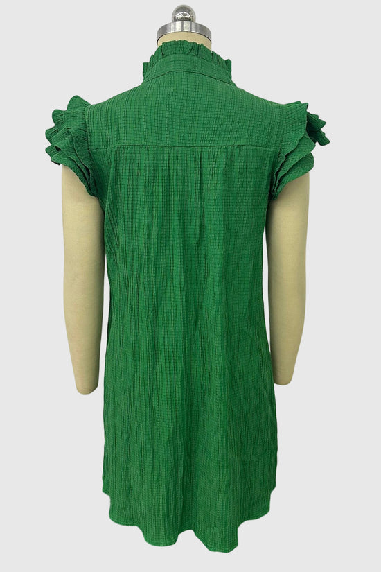 Ruffle Sleeve Casual Dress