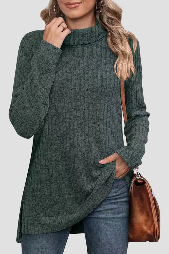 Cozy Turtleneck Long Sleeve Top