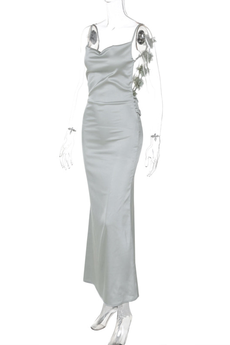 Spaghetti Strap Maxi Length Dress