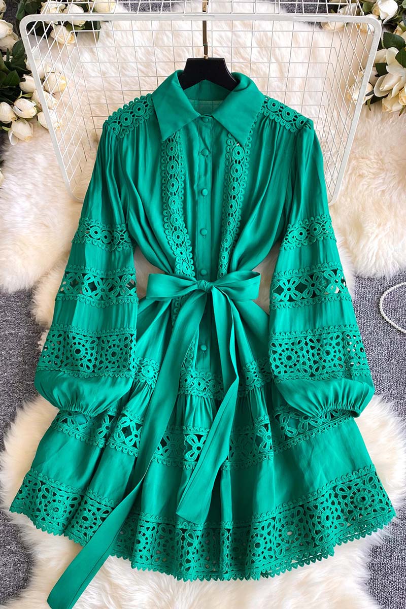 Floral Button-Up Casual Dress