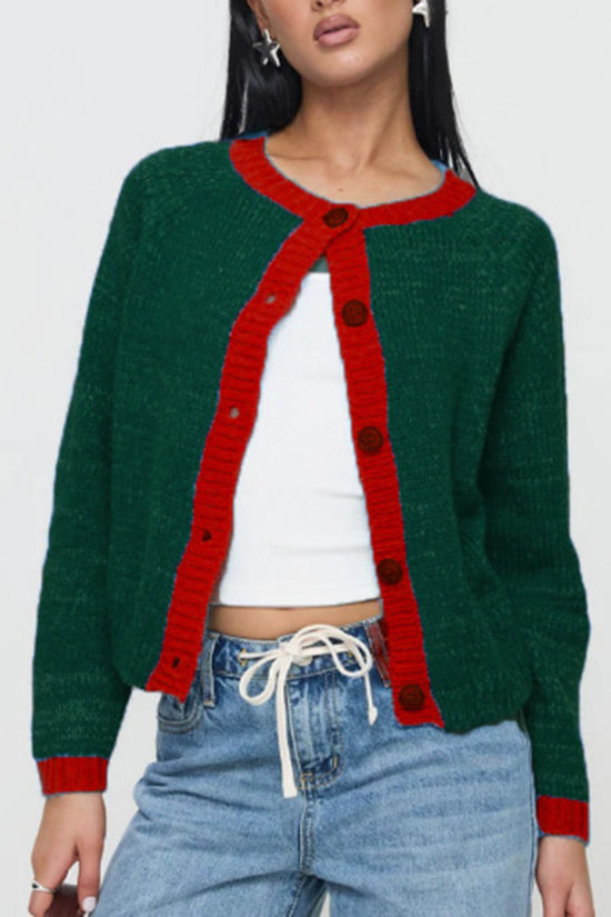Button-Up Long Sleeve Casual Cardigan