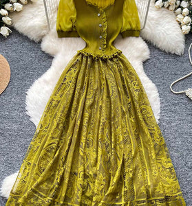 Elegant Button-Up Casual Maxi Dress