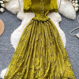 Elegant Button-Up Casual Maxi Dress
