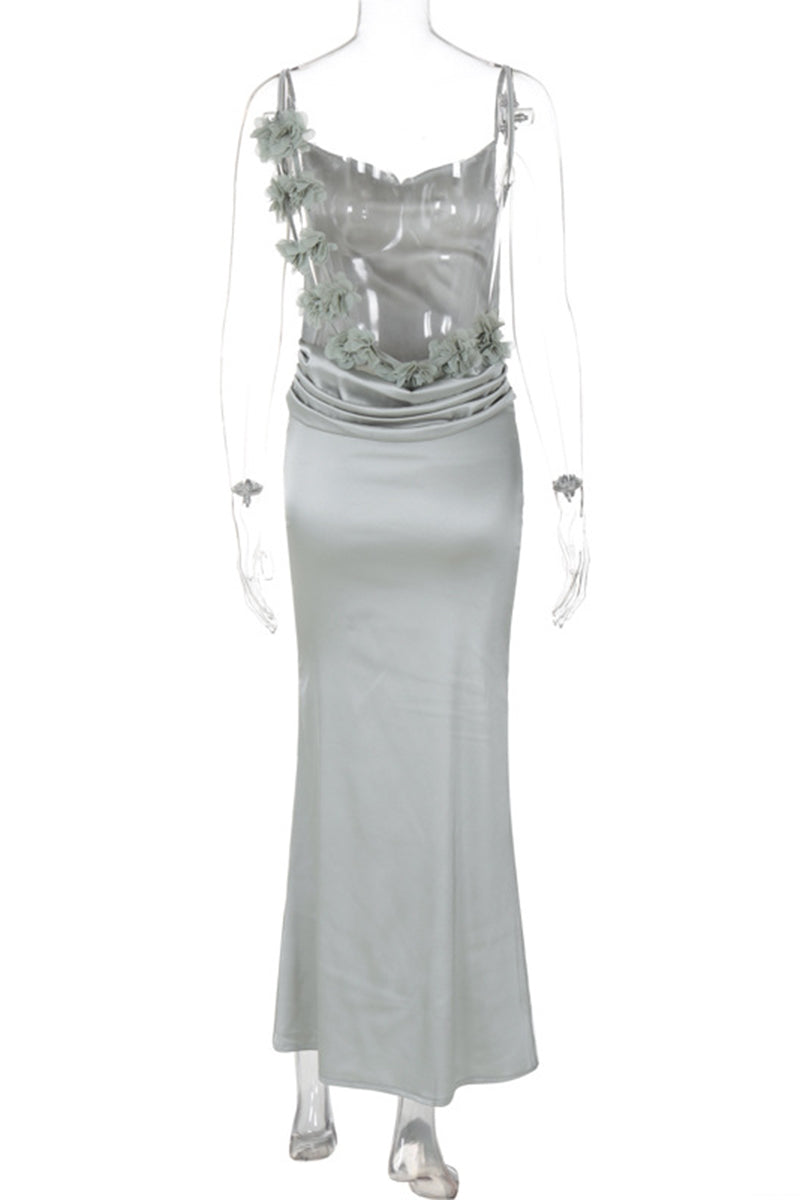Spaghetti Strap Maxi Length Dress