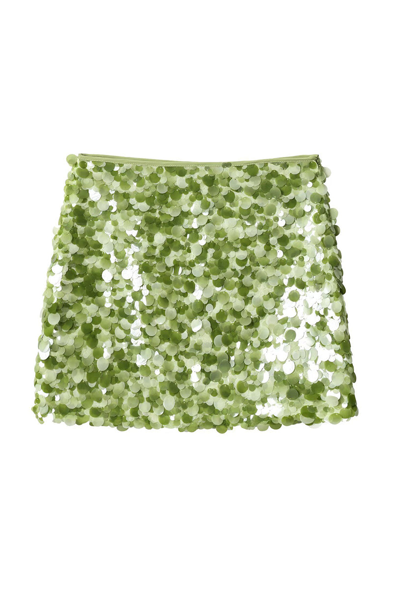 Sequin Embellished Mini Skirt