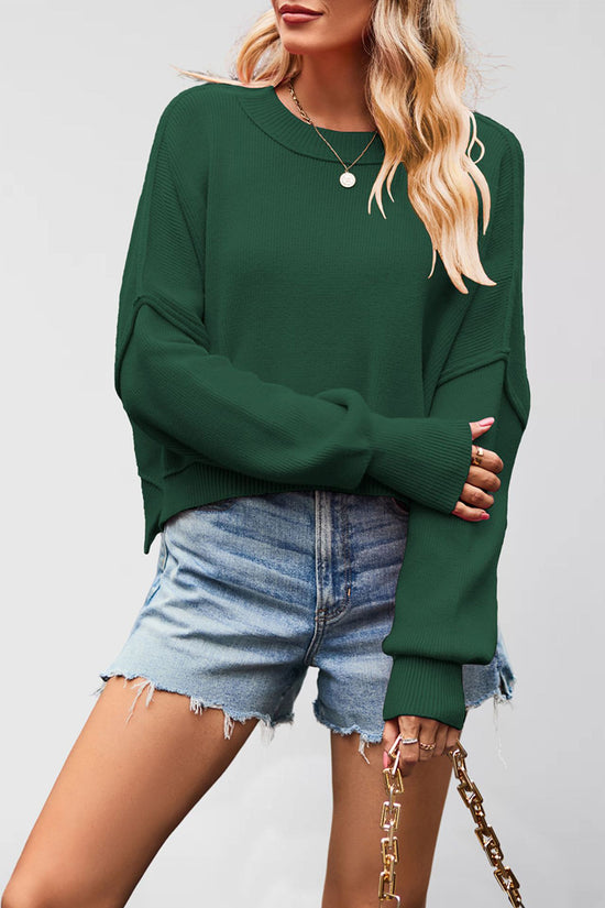 Oversized Knit Pullover Sweater