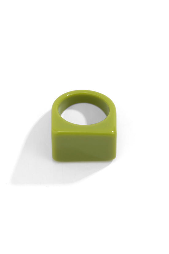 Modern Square Statement Ring