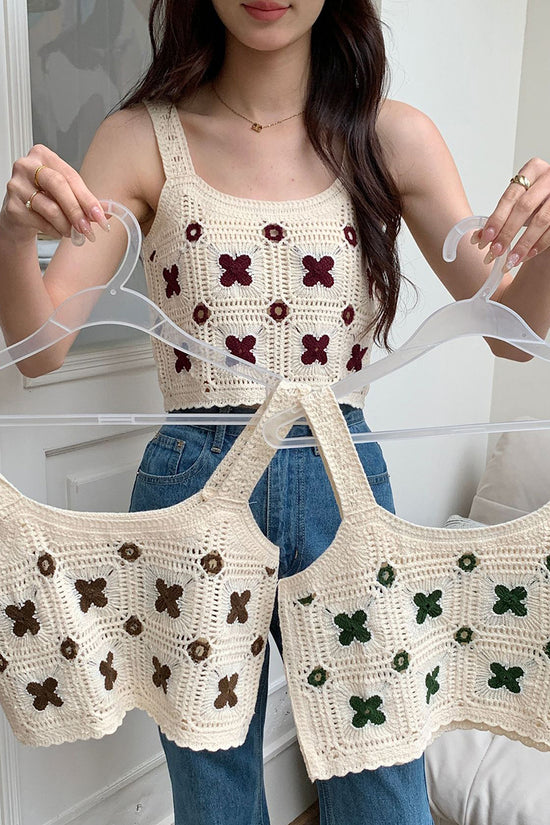 Crochet Floral Patchwork Tank Top