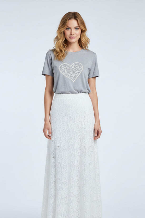 Heartline Embroidered T-Shirt