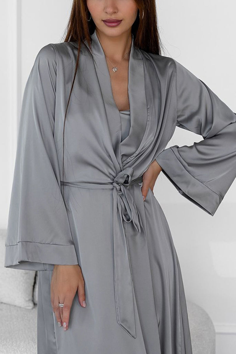 Elegant Long Sleeve Loungewear Set