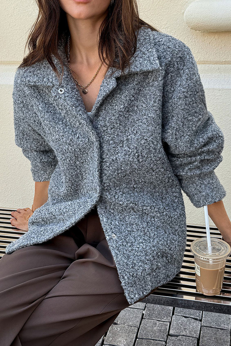 Cozy Button-Up Jacket with Collar
