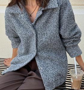 Cozy Button-Up Jacket with Collar