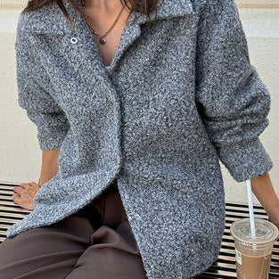 Cozy Button-Up Jacket with Collar