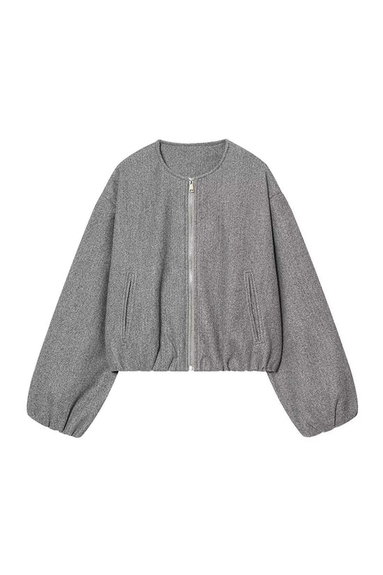 Chic Zip-Up Bomber Jacket