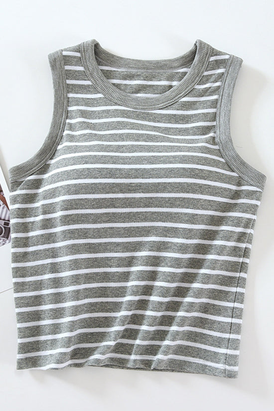 Striped Sleeveless Tank Top
