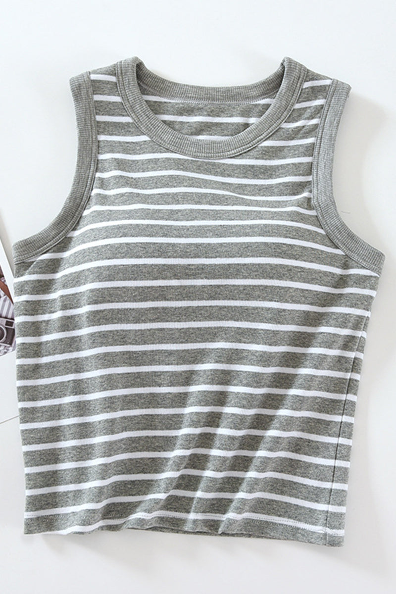 Striped Sleeveless Tank Top