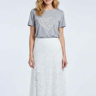 Heartline Embroidered T-Shirt