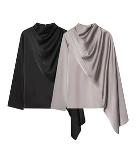 Draped Asymmetric Blouse