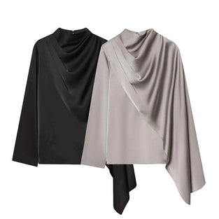 Draped Asymmetric Blouse