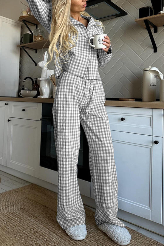 Checkered Loungewear Set