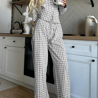 Checkered Loungewear Set