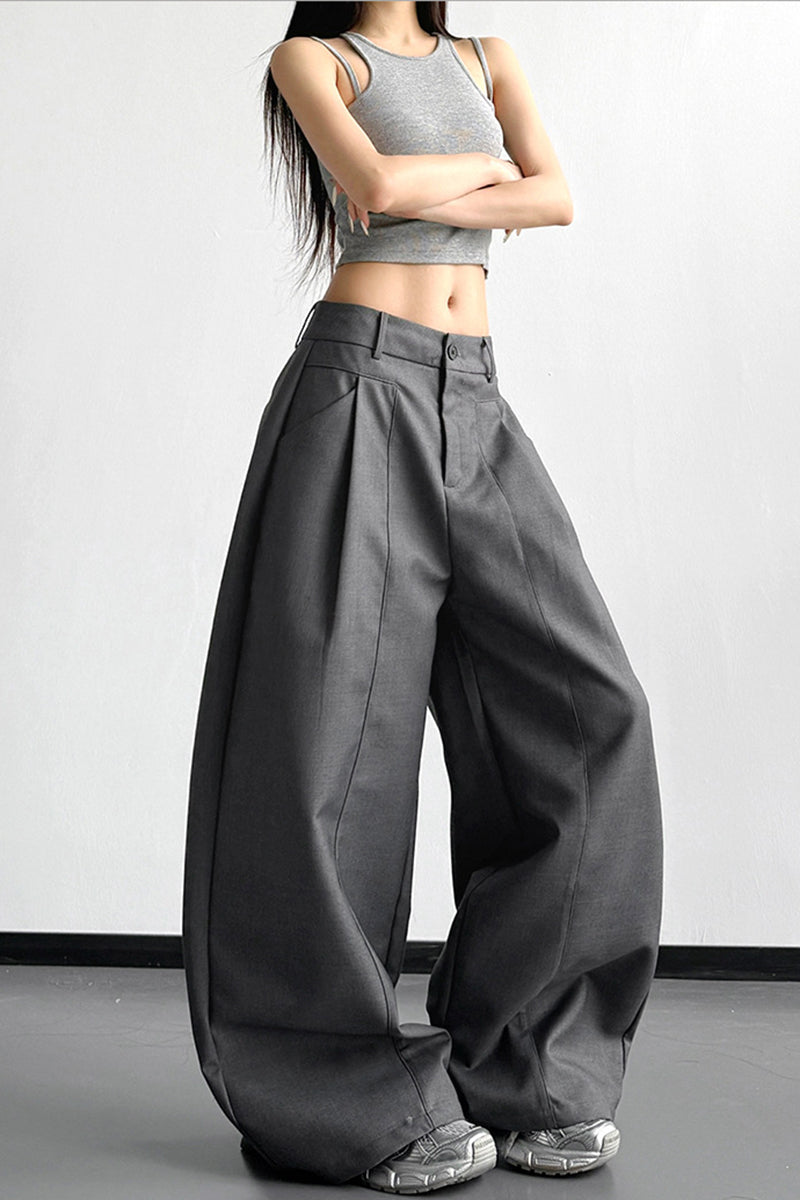 Oversized Wide-Leg Casual Pants
