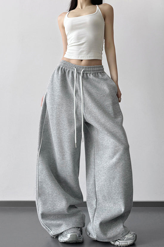 Relaxed Wide-Leg Casual Pants
