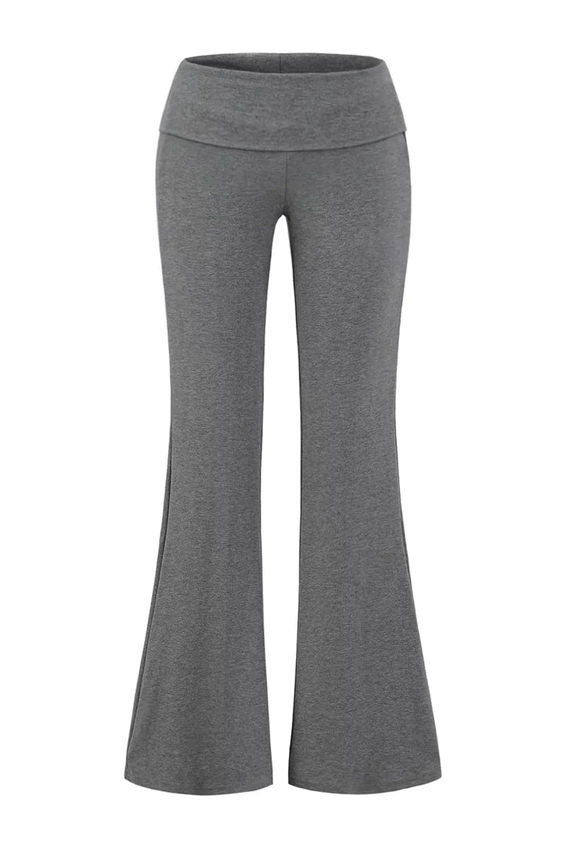 Flared Pants with Waist Detail