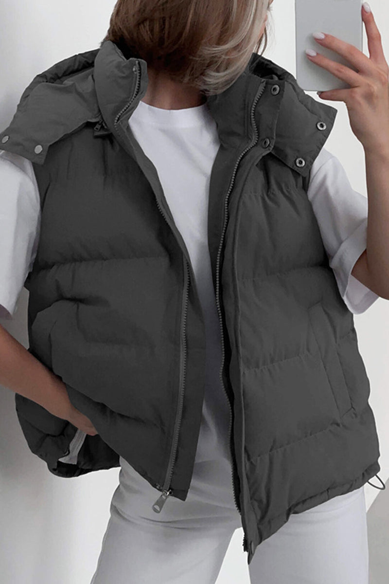 Quilted Sleeveless Puffer Vest
