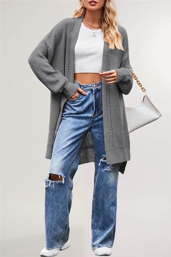 Cozy Longline Cardigan with Open Front