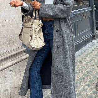 Elegant Longline Trench Coat