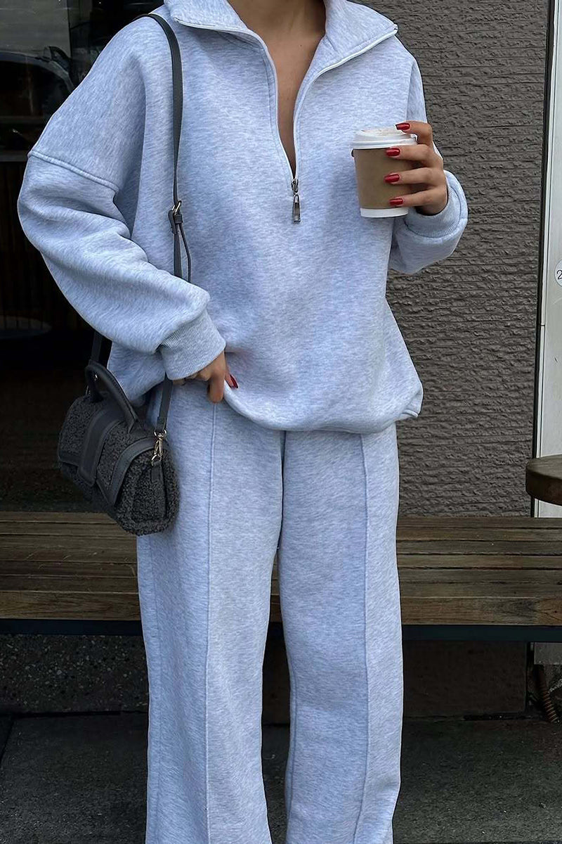 Zipper Hoodie Activewear Set