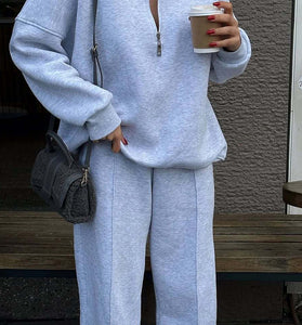 Zipper Hoodie Activewear Set