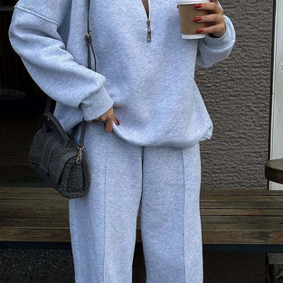 Zipper Hoodie Activewear Set