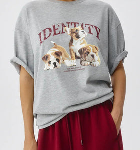 Puppy Print Casual T-Shirt