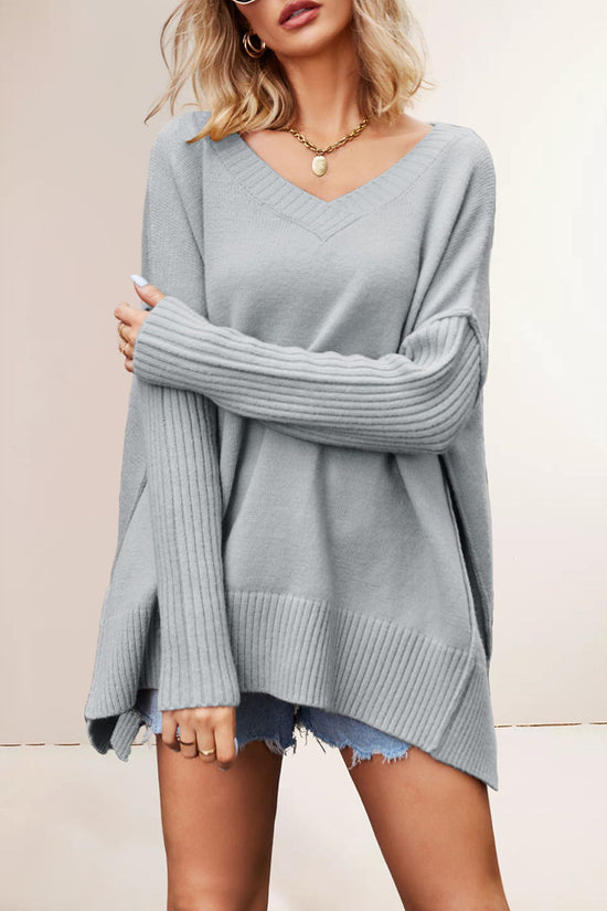 Cozy Oversized V-Neck Sweater