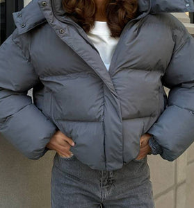 Chic Oversized Hooded Puffer Coat