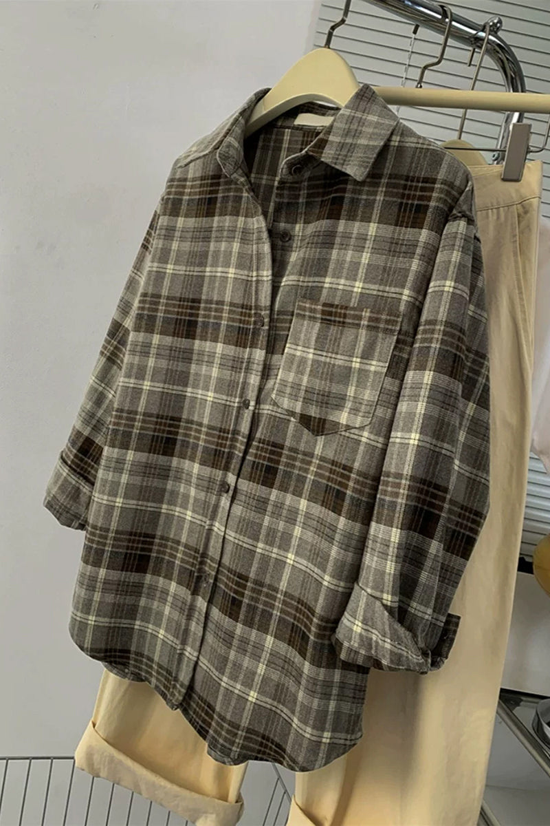 Classic Plaid Button-Down Shirt