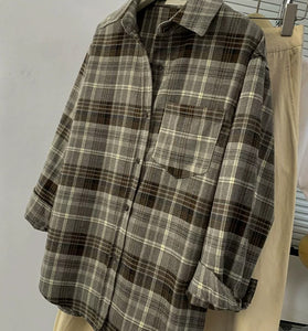 Classic Plaid Button-Down Shirt